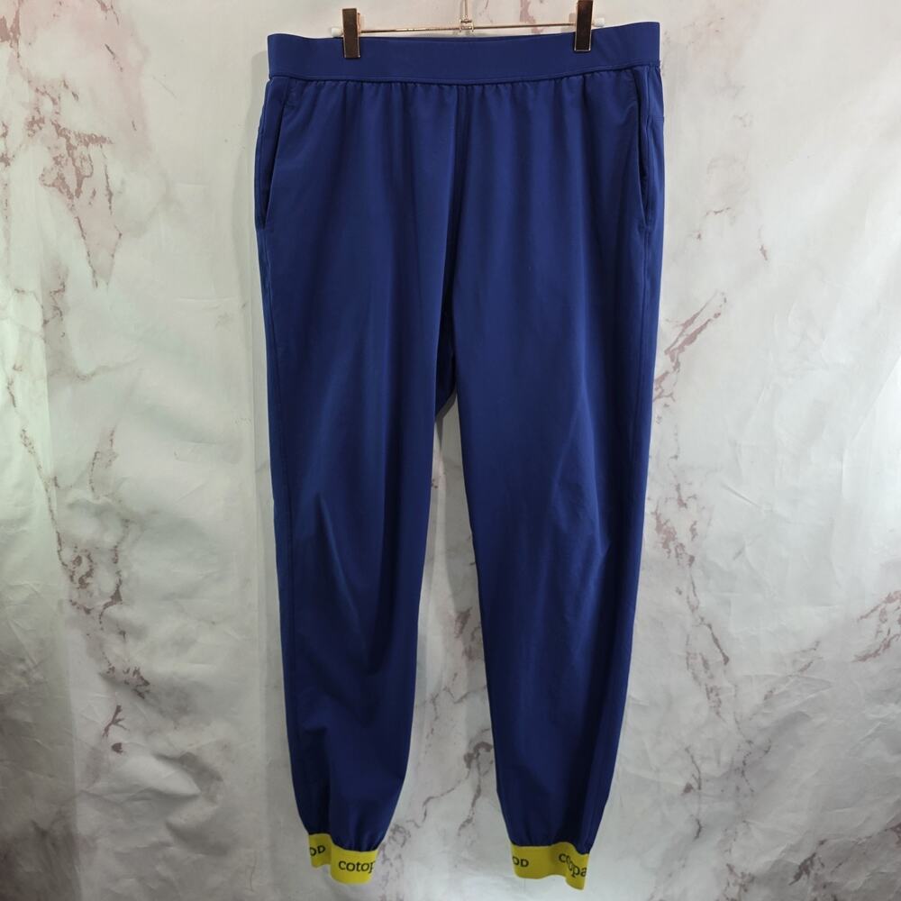 Cotopaxi Pants Mens Large X 30 Joggers Blue Yellow Ara Elastic Nylon Climbing